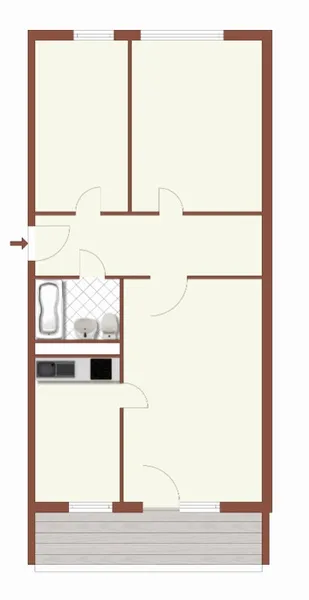 Mitten drin statt nur dabei: 3-Zimmer-Wohnung — photo 1